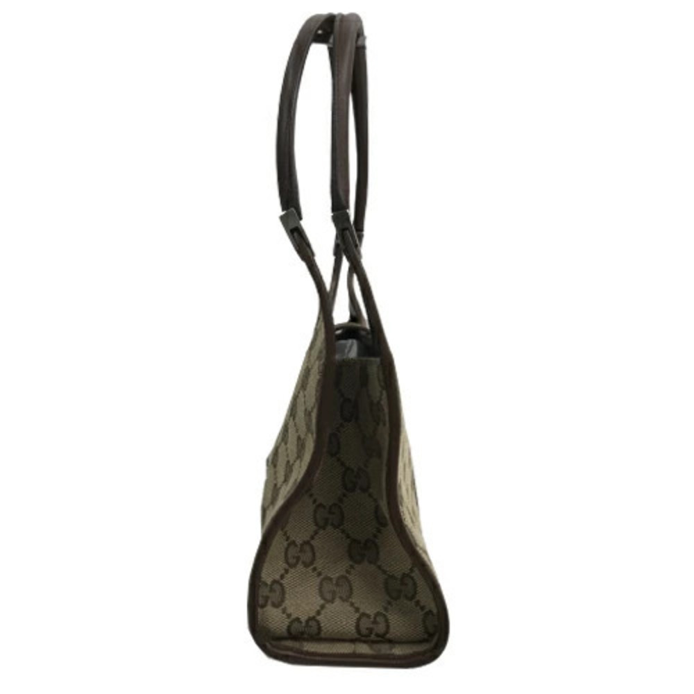 Gucci Handbag Jackie GG Canvas Shoulder Bag Tote Clutch Beige Brown - Picture 5 of 10